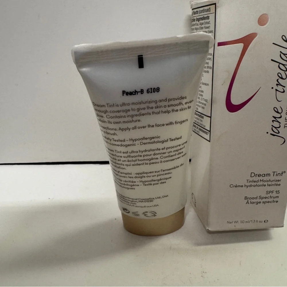 jane iredale Dream Tint Tinted Moisturizer SPF 15 Peach B 1.7 Oz